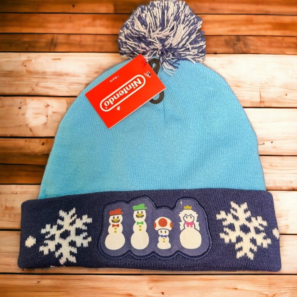 Nintendo Holiday 2022 Snowmen Beanie - Limited Edition - New With Tags